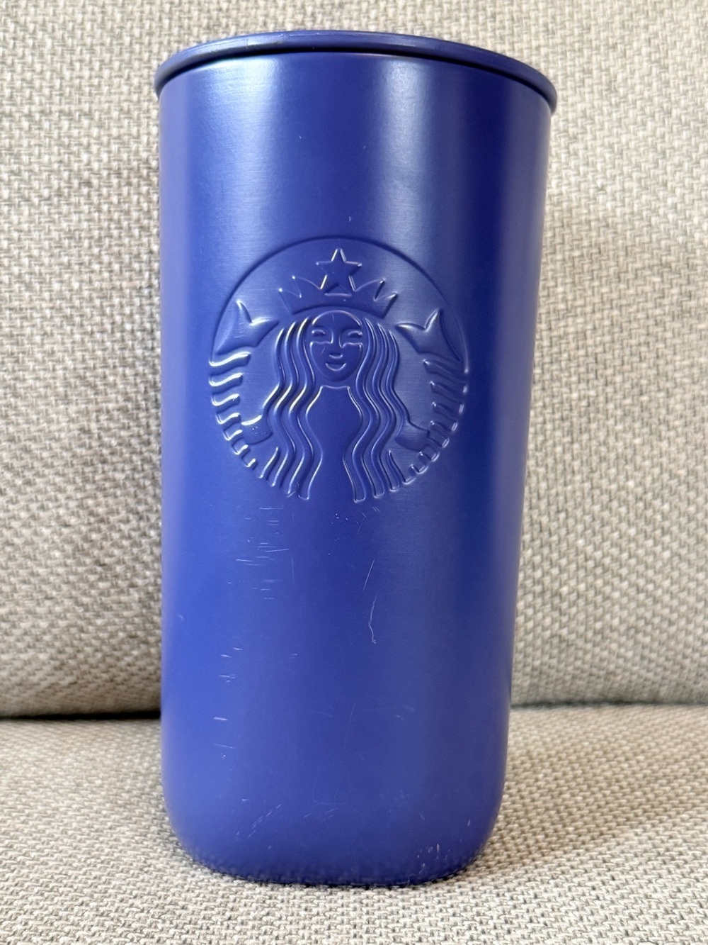 2025 Starbucks Purple Recycled Stainless Steel Triangle Tumbler 12 oz